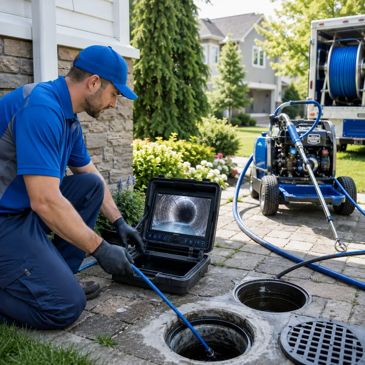 Outdoor drain cleaning professionals serving Halstead, KS